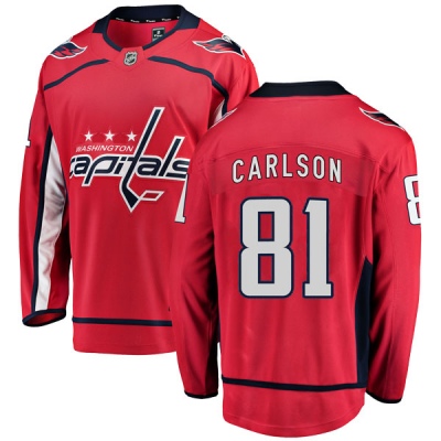 Men's Adam Carlson Washington Capitals Fanatics Branded Home Jersey - Breakaway Red