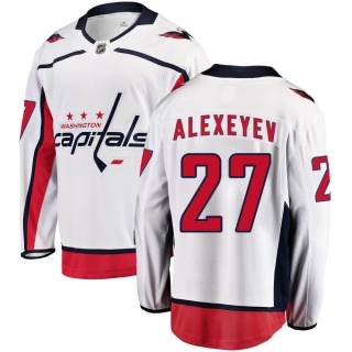 Men's Alexander Alexeyev Washington Capitals Fanatics Branded Away Jersey - Breakaway White