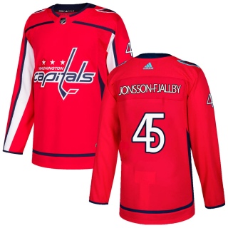 Men's Axel Jonsson-Fjallby Washington Capitals Adidas Home Jersey - Authentic Red
