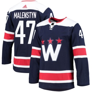 Men's Beck Malenstyn Washington Capitals Adidas 2020/21 Alternate Primegreen Pro Jersey - Authentic Navy