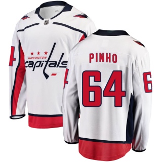 Men's Brian Pinho Washington Capitals Fanatics Branded ized Away Jersey - Breakaway White