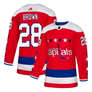 Men's Connor Brown Washington Capitals Adidas Alternate Jersey - Authentic Red