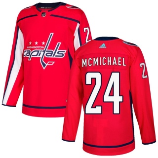 Men's Connor McMichael Washington Capitals Adidas Home Jersey - Authentic Red
