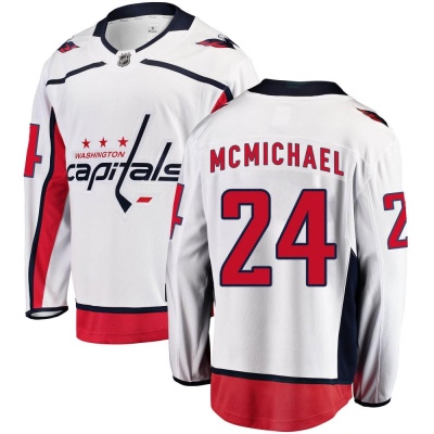 Men's Connor McMichael Washington Capitals Fanatics Branded Away Jersey - Breakaway White
