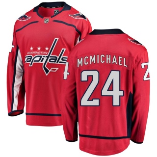 Men's Connor McMichael Washington Capitals Fanatics Branded Home Jersey - Breakaway Red