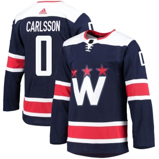 Men's Gabriel Carlsson Washington Capitals Adidas 2020/21 Alternate Primegreen Pro Jersey - Authentic Navy