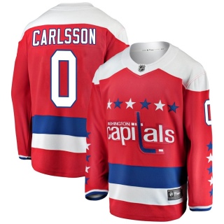 Men's Gabriel Carlsson Washington Capitals Fanatics Branded Alternate Jersey - Breakaway Red