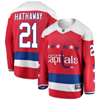 Men's Garnet Hathaway Washington Capitals Fanatics Branded Alternate Jersey - Breakaway Red