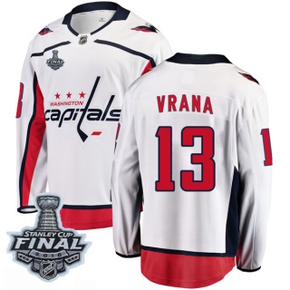 Men's Jakub Vrana Washington Capitals Fanatics Branded Away 2018 Stanley Cup Final Patch Jersey - Breakaway White