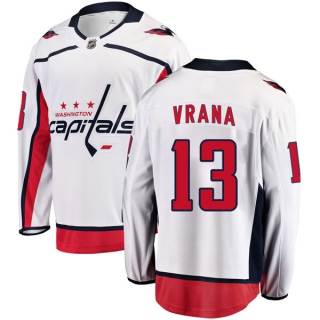 Men's Jakub Vrana Washington Capitals Fanatics Branded Away Jersey - Breakaway White