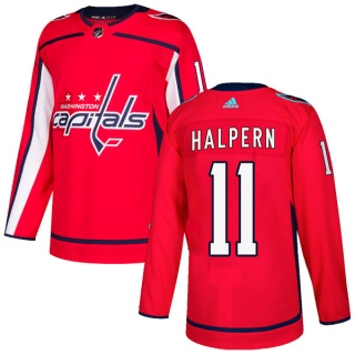 Men's Jeff Halpern Washington Capitals Adidas Home Jersey - Authentic Red