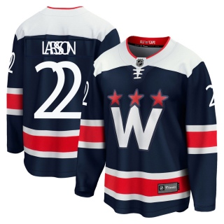Men's Johan Larsson Washington Capitals Fanatics Branded zied Breakaway 2020/21 Alternate Jersey - Premier Navy