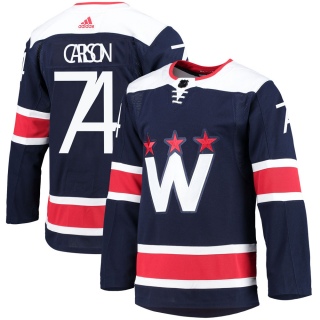 Men's John Carlson Washington Capitals Adidas 2020/21 Alternate Primegreen Pro Jersey - Authentic Navy