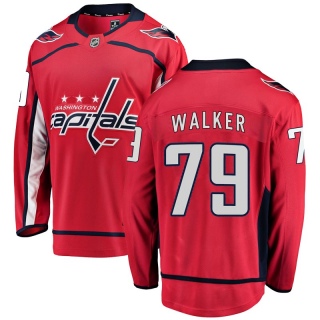 Men's Nathan Walker Washington Capitals Fanatics Branded Home Jersey - Breakaway Red