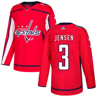 Men's Nick Jensen Washington Capitals Adidas Home Jersey - Authentic Red