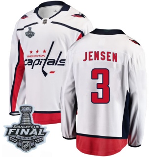 Men's Nick Jensen Washington Capitals Fanatics Branded Away 2018 Stanley Cup Final Patch Jersey - Breakaway White