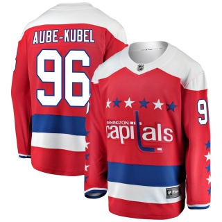 Men's Nicolas Aube-Kubel Washington Capitals Fanatics Branded Alternate Jersey - Breakaway Red