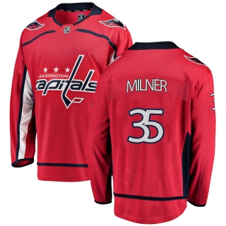 Men's Parker Milner Washington Capitals Fanatics Branded Home Jersey - Breakaway Red