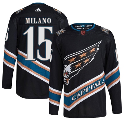 Men's Sonny Milano Washington Capitals Adidas Reverse Retro 2.0 Jersey - Authentic Black