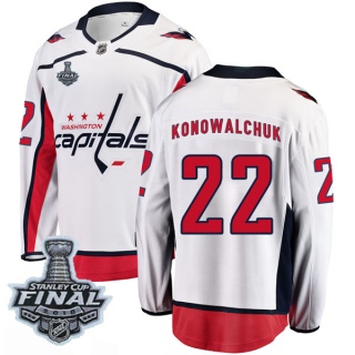 Men's Steve Konowalchuk Washington Capitals Fanatics Branded Away 2018 Stanley Cup Final Patch Jersey - Breakaway White