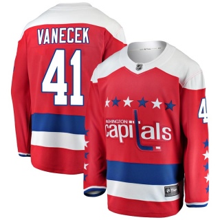 Men's Vitek Vanecek Washington Capitals Fanatics Branded Alternate Jersey - Breakaway Red