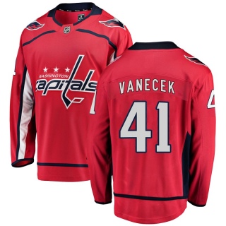 Men's Vitek Vanecek Washington Capitals Fanatics Branded Home Jersey - Breakaway Red
