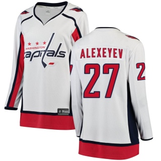 Women's Alexander Alexeyev Washington Capitals Fanatics Branded Away Jersey - Breakaway White