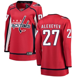 Women's Alexander Alexeyev Washington Capitals Fanatics Branded Home Jersey - Breakaway Red