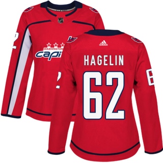 Women's Carl Hagelin Washington Capitals Adidas Home Jersey - Authentic Red