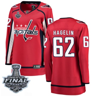 Women's Carl Hagelin Washington Capitals Fanatics Branded Home 2018 Stanley Cup Final Patch Jersey - Breakaway Red