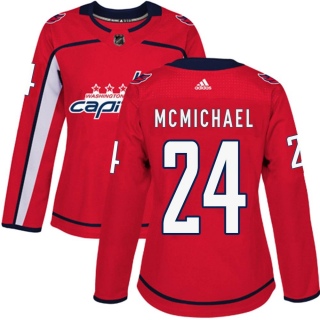 Women's Connor McMichael Washington Capitals Adidas Home Jersey - Authentic Red