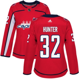 Women's Dale Hunter Washington Capitals Adidas Home Jersey - Authentic Red