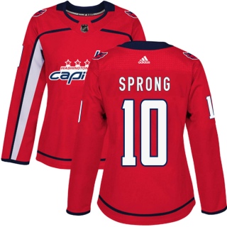 Women's Daniel Sprong Washington Capitals Adidas ized Home Jersey - Authentic Red