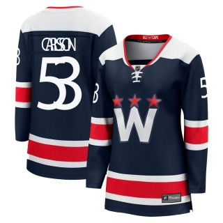 Women's Gabriel Carlsson Washington Capitals Fanatics Branded zied Breakaway 2020/21 Alternate Jersey - Premier Navy