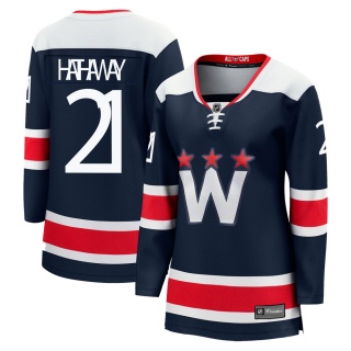 Women's Garnet Hathaway Washington Capitals Fanatics Branded zied Breakaway 2020/21 Alternate Jersey - Premier Navy