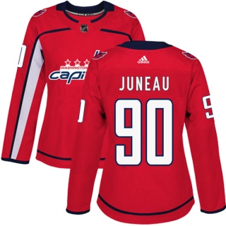 Women's Joe Juneau Washington Capitals Adidas Home Jersey - Authentic Red