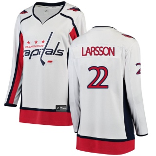 Women's Johan Larsson Washington Capitals Fanatics Branded Away Jersey - Breakaway White