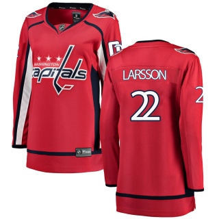 Women's Johan Larsson Washington Capitals Fanatics Branded Home Jersey - Breakaway Red