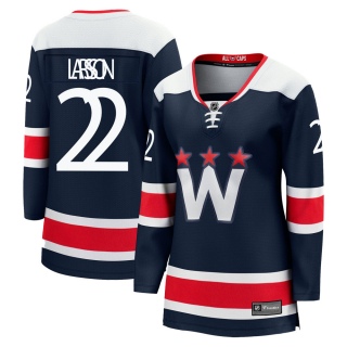 Women's Johan Larsson Washington Capitals Fanatics Branded zied Breakaway 2020/21 Alternate Jersey - Premier Navy