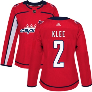 Women's Ken Klee Washington Capitals Adidas Home Jersey - Authentic Red