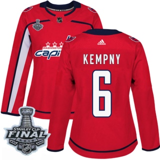 Women's Michal Kempny Washington Capitals Adidas Home 2018 Stanley Cup Final Patch Jersey - Authentic Red