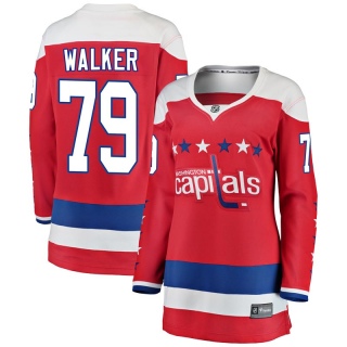 Women's Nathan Walker Washington Capitals Fanatics Branded Alternate Jersey - Breakaway Red