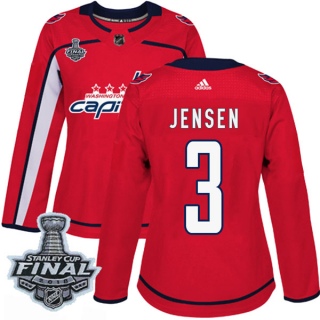 Women's Nick Jensen Washington Capitals Adidas Home 2018 Stanley Cup Final Patch Jersey - Authentic Red