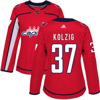 Women's Olaf Kolzig Washington Capitals Adidas Home Jersey - Authentic Red