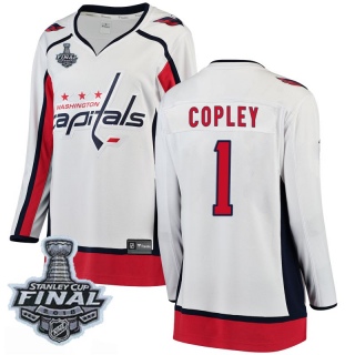 Women's Pheonix Copley Washington Capitals Fanatics Branded Away 2018 Stanley Cup Final Patch Jersey - Breakaway White