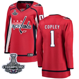Women's Pheonix Copley Washington Capitals Fanatics Branded Home 2018 Stanley Cup Champions Patch Jersey - Breakaway Red