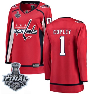 Women's Pheonix Copley Washington Capitals Fanatics Branded Home 2018 Stanley Cup Final Patch Jersey - Breakaway Red