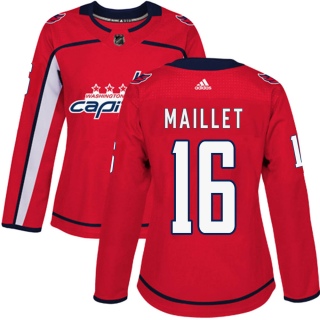 Women's Philippe Maillet Washington Capitals Adidas ized Home Jersey - Authentic Red