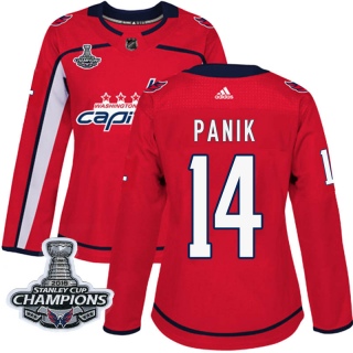 Women's Richard Panik Washington Capitals Adidas Home 2018 Stanley Cup Champions Patch Jersey - Authentic Red