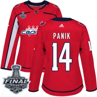 Women's Richard Panik Washington Capitals Adidas Home 2018 Stanley Cup Final Patch Jersey - Authentic Red